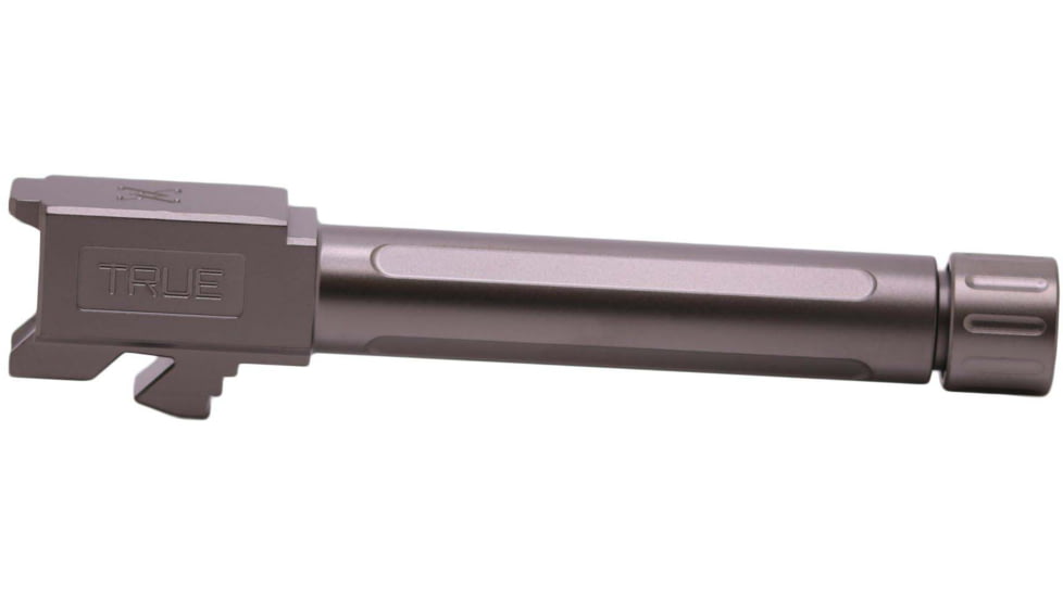 True Precision Glock 19 Threaded Barrel, 1/2x28, Stealth Gray, TP-G19B-XTA