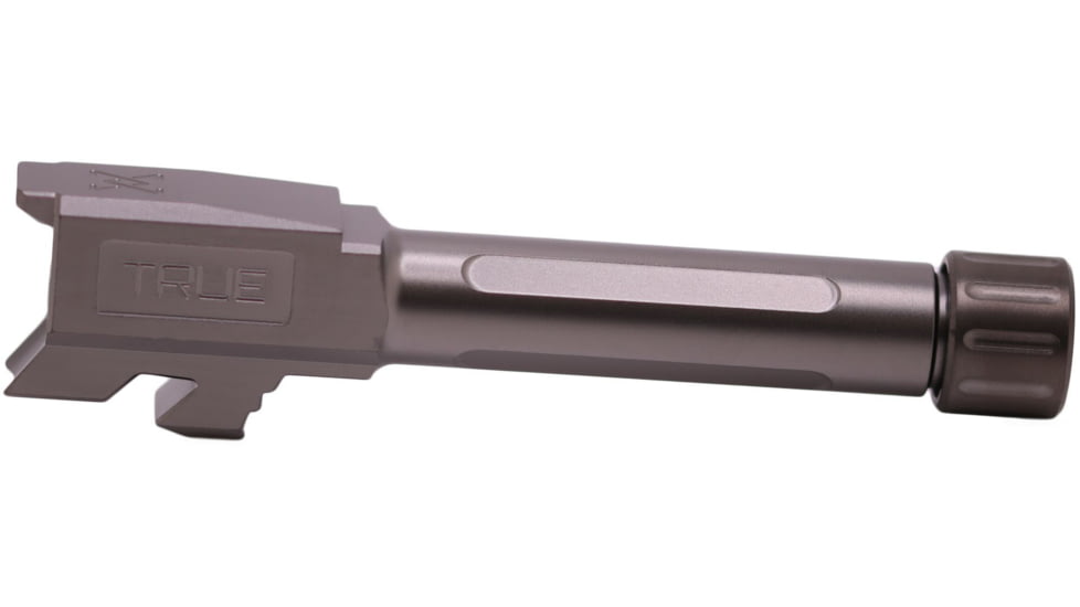 True Precision Glock 43 Threaded Barrel, 1/2x28, Stealth Gray, TP-G43B-XTA