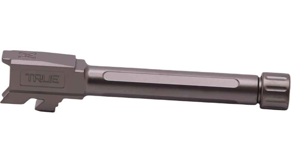True Precision Glock 48 Threaded Pistol Barrel, Stealth Gray, Sub-compact, TP-G48B-XTA