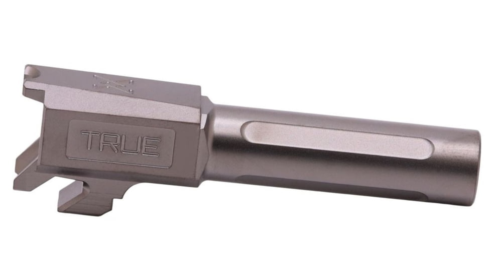 True Precision Hellcat Pro Non-Threaded Pistol Barel, 9mm, 1-10 Twist, 3.7in, 416R Stainless Steel, Stealth Gray, Sub-compact, TP-SHCPB-XA