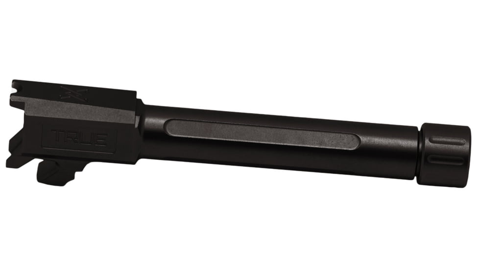 True Precision Hellcat Pro Threaded Pistol Barel, 9mm, 1/2x28, 416 Stainless Steel, Black Nitride, Sub-compact, TP-SHCPB-XTBL