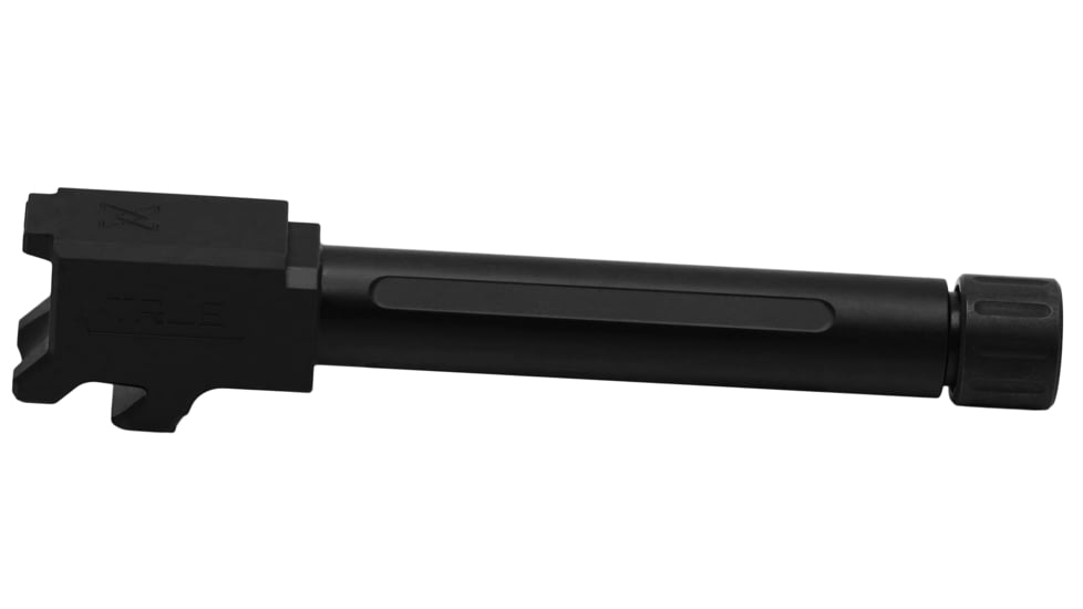 True Precision Match Grade Drop-In Threaded Barrel, CZ P10C, 9mm, 1-10 Twist, 1/2x28, 416R Stainless Steel, Black Nitride, Sub-Compact, TP-P10CB-XTBL