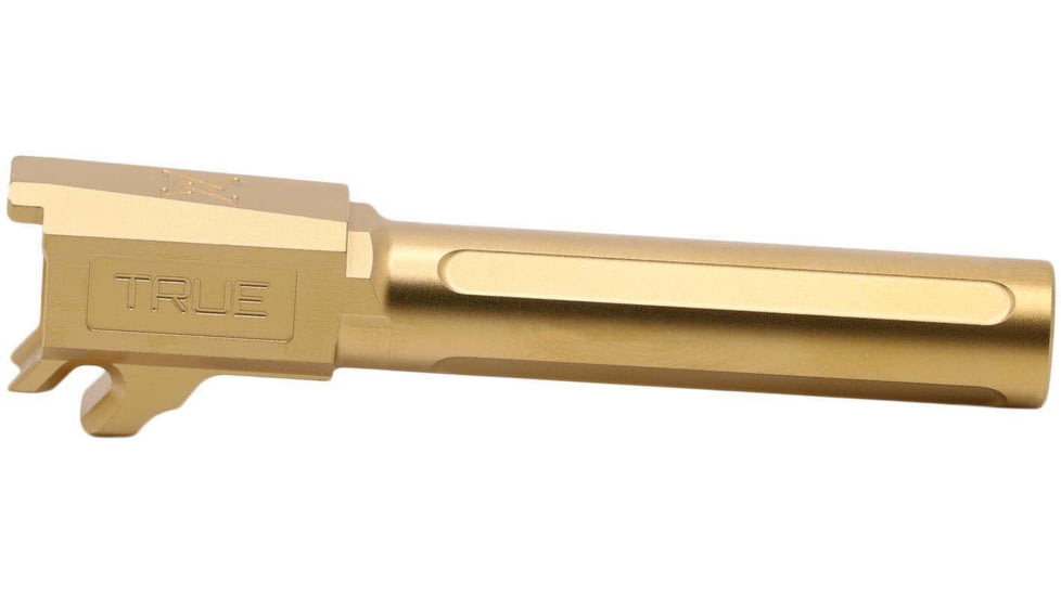 True Precision Pistol Barrel, 9mm, 1/2x28 Thread, Sig P365 XL, Non-Threaded, Gold TiN, Sub-Compact, TP-P365XLB-XG