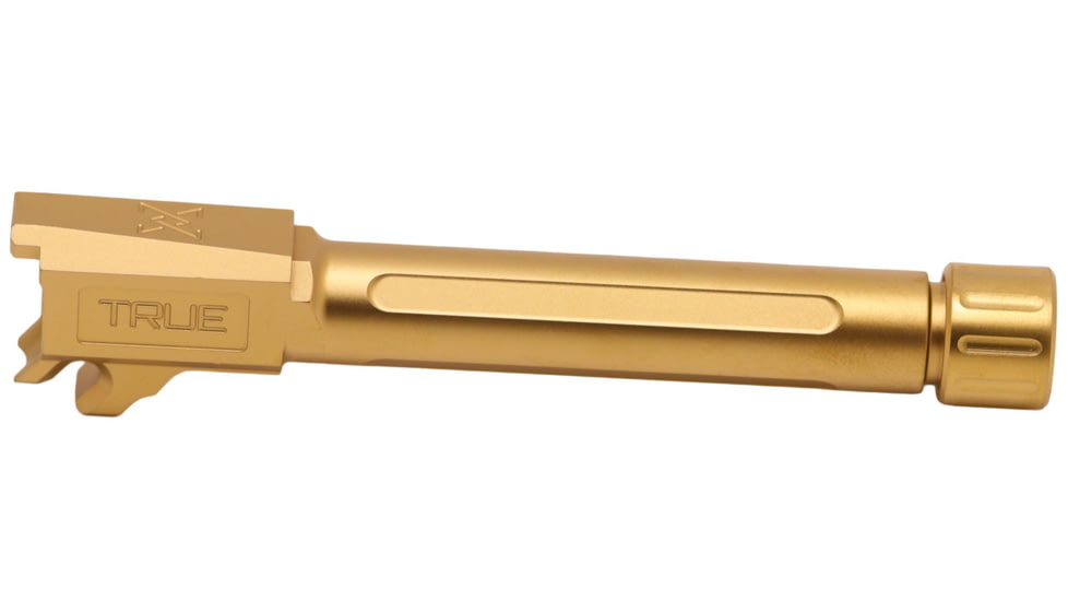 True Precision Pistol Barrel, 9mm, 1/2x28 Thread, Sig P365 XL, Threaded, Gold TiN, Sub-Compact, TP-P365XLB-XTG