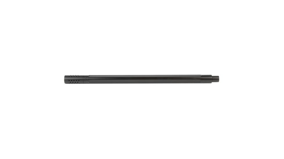 True Precision Rimfire Barrel, 22LR, Fluted, Bull Profile, Threaded, Multi-Port Compensator, Fits 10/22, Nitride Finish, Black