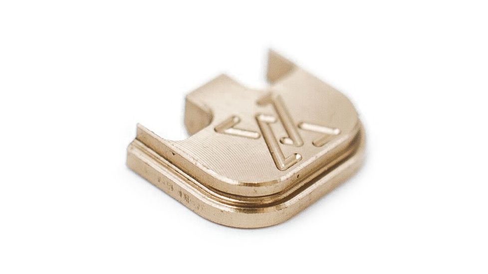 True Precision Slide Cover Backplate, Glock 17/17L/19/19X/20/21/22/23/24/25/26/27/28/29/30/30sf/31/32/33/34/35/36/37/38/39/40/41, Gold, TP-GGLBPL-GL