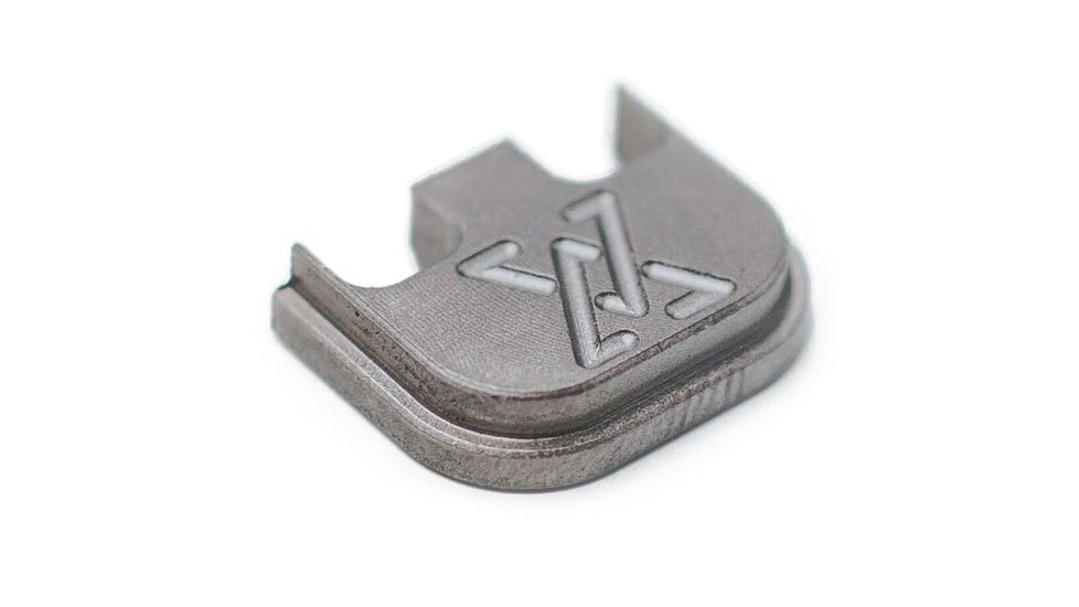 True Precision Slide Cover Backplate, Glock 17/17L/19/19X/20/21/22/23/24/25/26/27/28/29/30/30sf/31/32/33/34/35/36/37/38/39/40/41, Raw Titanium, TP-GGLBPL-T