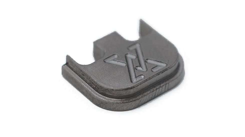 True Precision Slide Cover Backplate, Glock 17/17L/19/19X/20/21/22/23/24/25/26/27/28/29/30/30sf/31/32/33/34/35/36/37/38/39/40/41, Stealth Grey, TP-GGLBPL-A