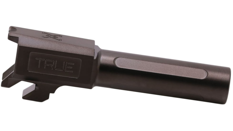 True Precision Springfield Hellcat Non-Threaded Barrel, 9mm, 1-10 Twist, 416R Stainless Steel, Black DLC, TP-SHCB-XBC