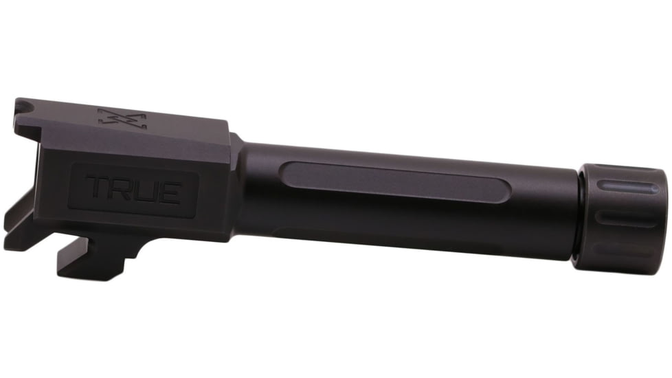 True Precision Springfield Hellcat Threaded Barrel, 9mm, 1-10 Twist, 416R Stainless Steel, Black Nitride, TP-SHCB-XTBL