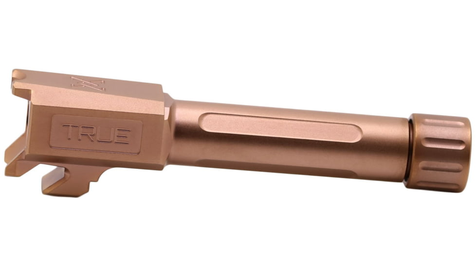 True Precision Springfield Hellcat Threaded Barrel, 9mm, 1-10 Twist, 416R Stainless Steel, Copper, TP-SHCB-XTC