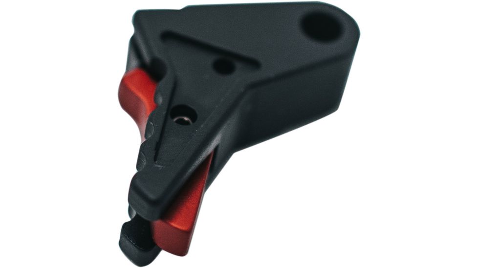 True Precision TrueFire Trigger, Full Size 9mm/.40 Cal, Glock 17/17L/18/19/22/23/26/27/31/32/33/34/35 Gen1-4, Black Shoe/Red Safety, TP-GLKT-BLR