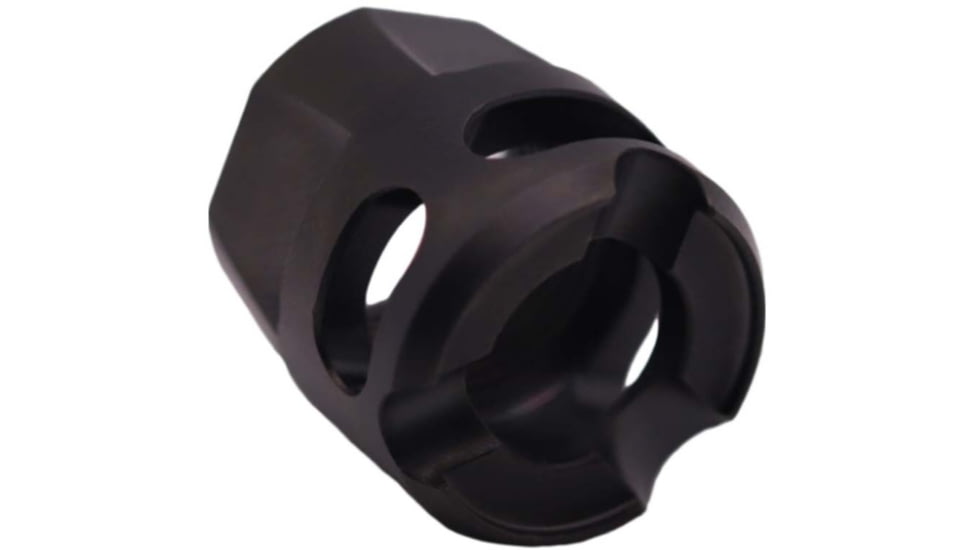 True Precision Y-Type Micro Compensator, 9 MM, 1/2x28 Threads, Black DLC, TP-YMICRO-BC