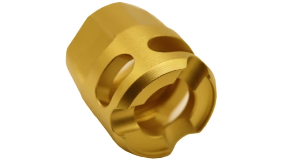 True Precision Y-Type Micro Compensator, 9 MM, 1/2x28 Threads, Gold, TP-YMICRO-G