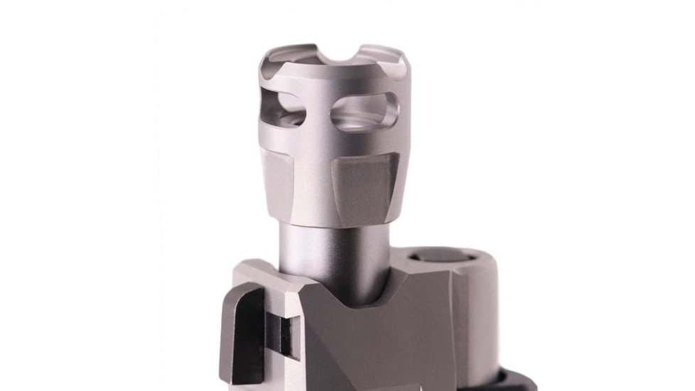 True Precision Y-Type Micro Compensator, 9 MM, 1/2x28 Threads, Stainless, TP-YMICRO-SS