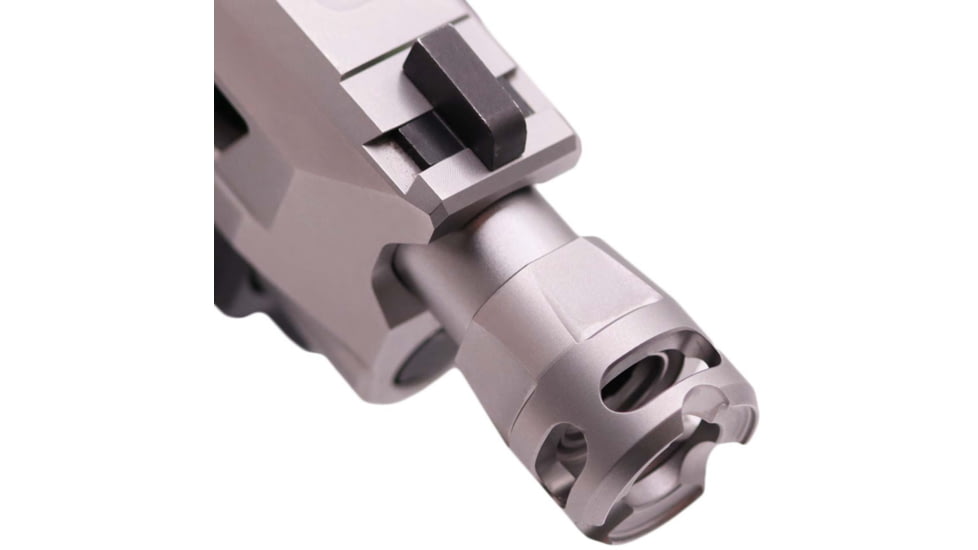 True Precision Y-Type Micro Compensator, 9 MM, 1/2x28 Threads, Stainless, TP-YMICRO-SS