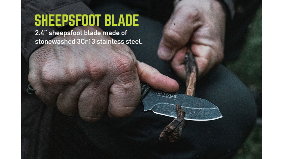 TRUE Nekkid 2.4in Fixed Blade Knife