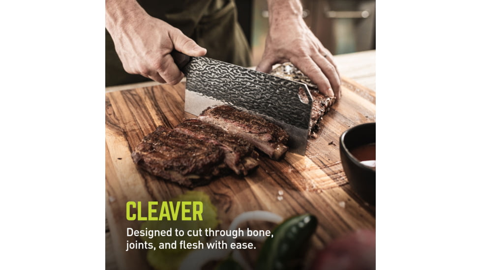TRUE Primal Forge Cleaver Kitchen Knife