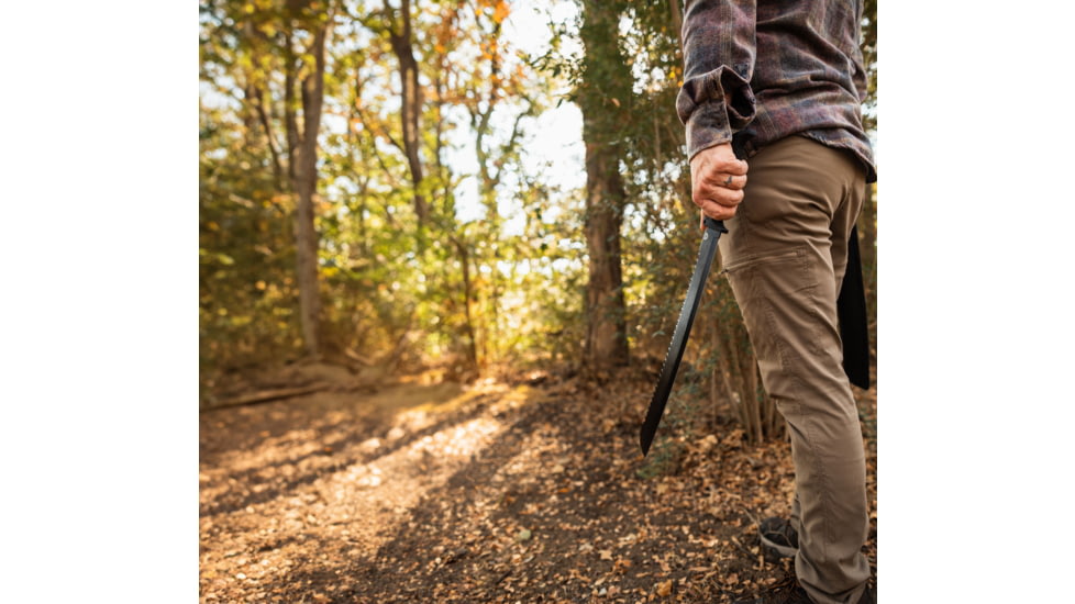 TRUE Sawback Machete 17in Fixed Blade Knife