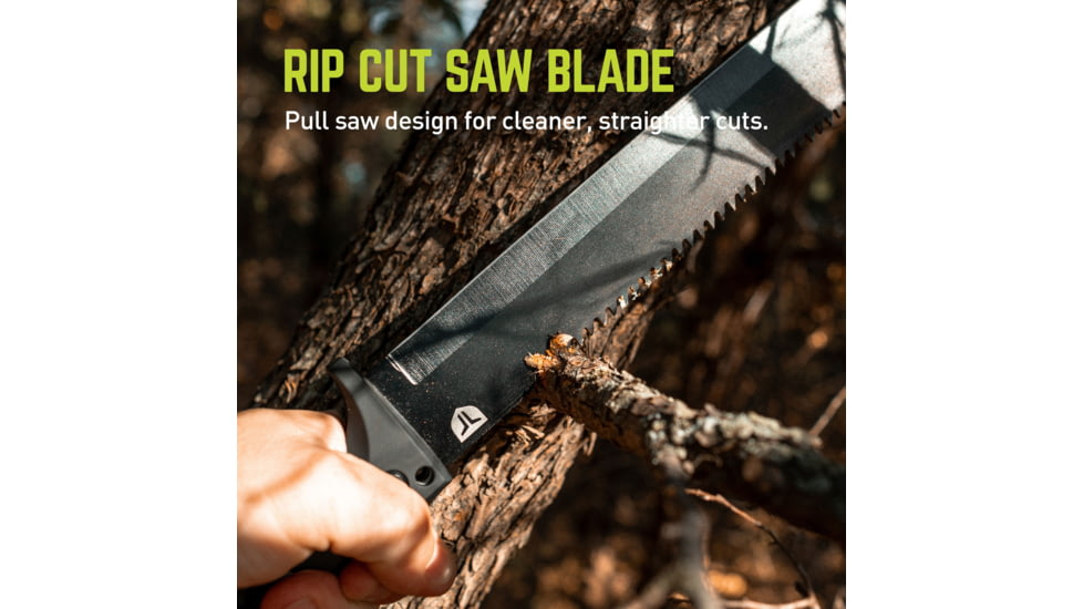 TRUE Sawback Machete 17in Fixed Blade Knife