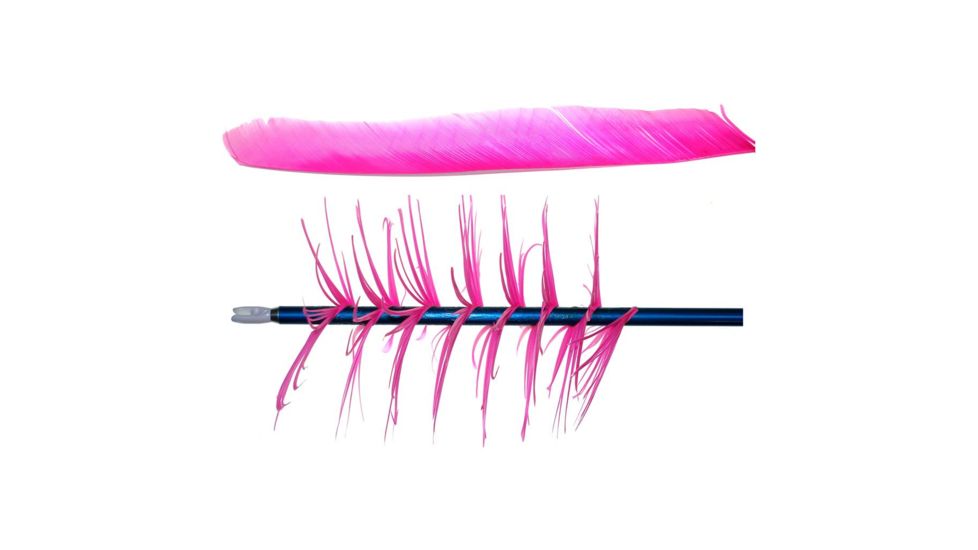 Trueflight Spiral Wrap Flu-Flu, Feathers Pink RW 100 pk. 17002