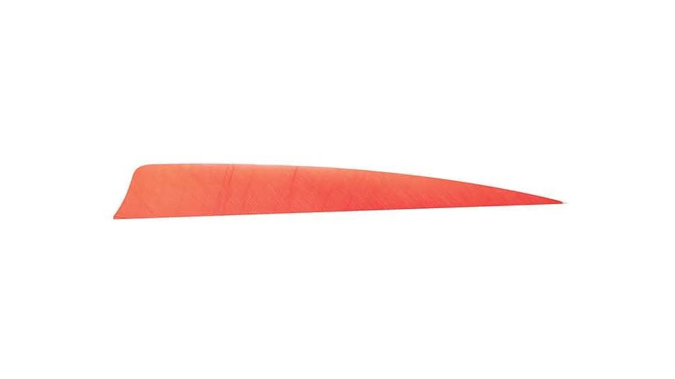 Trueflight Trueflight Shield Cut Feathers, Orange 4in Lw 100 Pack