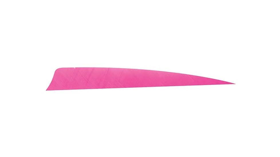 Trueflight Trueflight Shield Cut Feathers, Pink 5in Rw 100 Pack