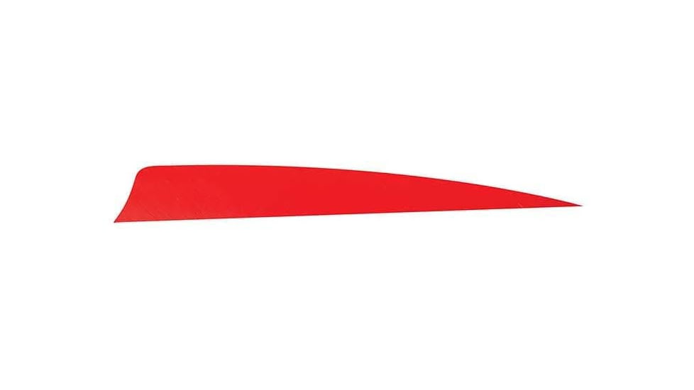 Trueflight Trueflight Shield Cut Feathers, Red 3in Lw 100 Pack