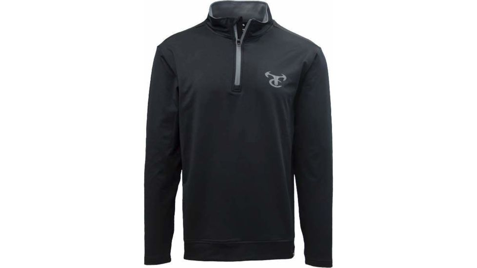 TrueTimber CanCaro 1/4 Zip - Mens, Jet Black, Medium, 0614- Jet Black - M