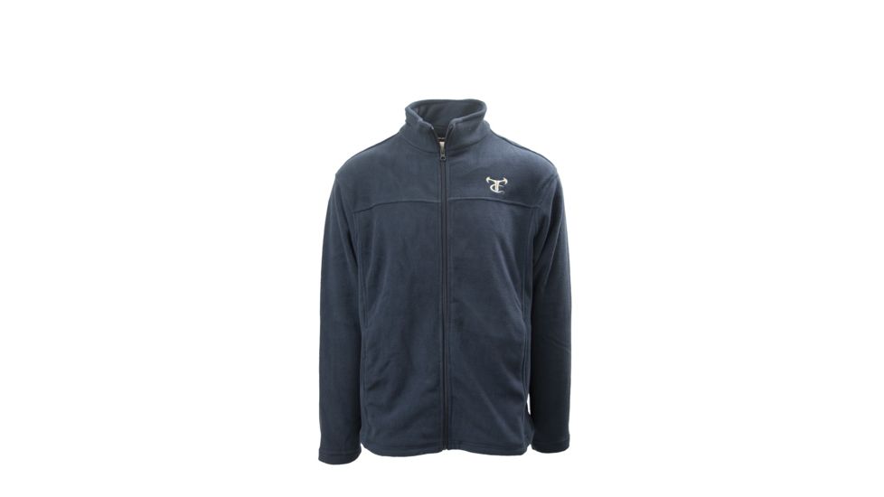 TrueTimber Full-Zip Polar Fleece Jacket w/Logo - Mens, Navy, Medium 0432-M