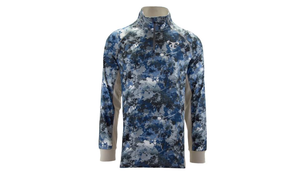 TrueTimber Syspend 1/4 Zip - Mens, Viper Aqua/Drizzle, Medium, 0746-Viper Aqua/Drizzle - M