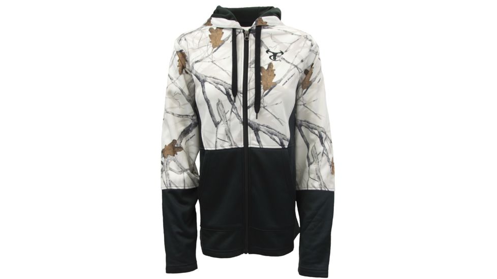 TrueTimber TTC Logo Left Chest Full Zip Hoodie - Womens, Snow, Small, 0384-S