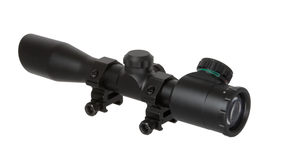 TruGlo 4x32 Rangefinding/Trajectory Compensating Crossbow Scope w/ Rings, Black TG8504B3