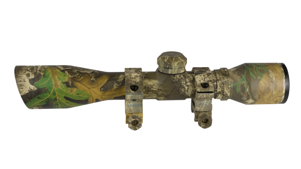 TruGlo 4x32 Rangefinding/Trajectory Compensating Crossbow Scope w/ Rings, Camo TG8504C3