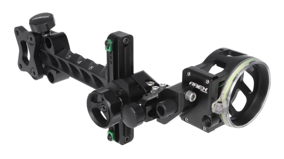 TruGlo Aegis 1 Light 19 Bow Sight - 3 Position, Fixed Bracket, Black, TG-AG2210B