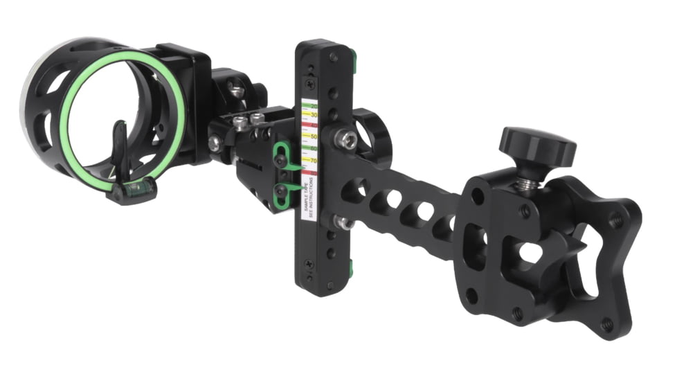 TruGlo Aegis 1 Light 19 Bow Sight - 3 Position, Fixed Bracket, Black, TG-AG2210B