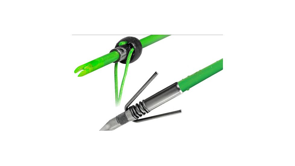 Truglo Bowfishing Speed Shot Arrow W/spring Fshr Pnt &amp; Slde