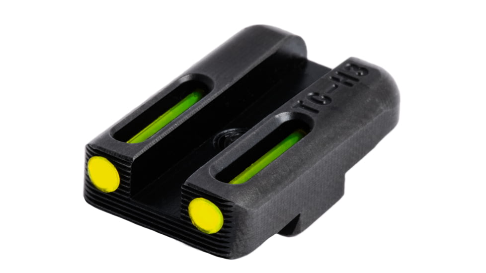 TruGlo Brite-Site TFO Low Profile Green Fiber Optic Front Yellow Rear Sight Set for Glock 42, TG-TG131GT1B