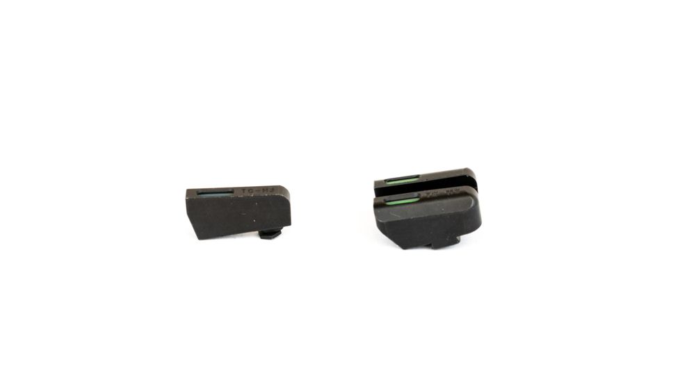TruGlo Brite-Site TFX Sights For Glock 17/17L/19/22/23/24/26/27/33/34/35/38/39, Green Rear/Green With Focus Lock Front, Suppressor Height, TG-TG13GL4A
