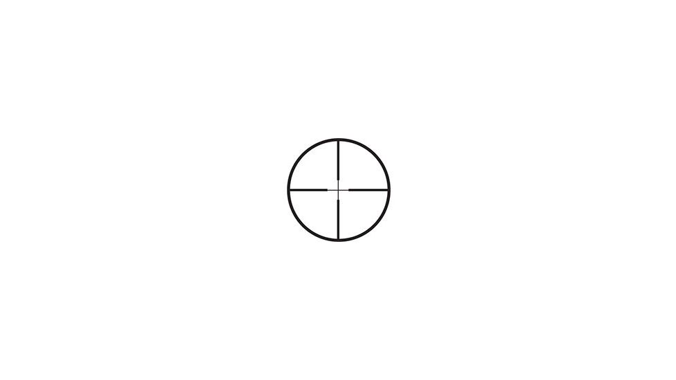 TruGlo Hunt-Tec Compact Rifle Scope 4x32mm Duplex Reticle Weaver-Style Rings Included Matte Black