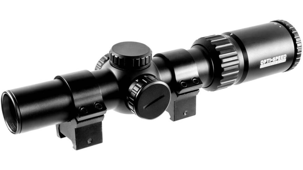 TruGlo Opti Speed BDC1-4x24mm XBow Scope, 30mm Rings, Black, TG-TG8514BLC