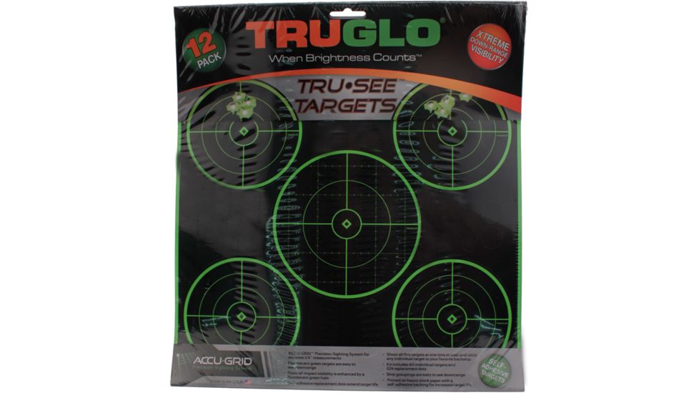 TruGlo Target 5-Bull 12X12, 12 Pack, TG-TG11A12