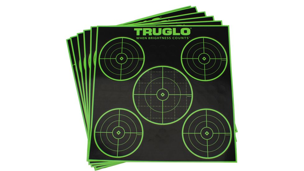 TruGlo Target 5-Bull 12X12, 6 Pack, TG-TG11A6