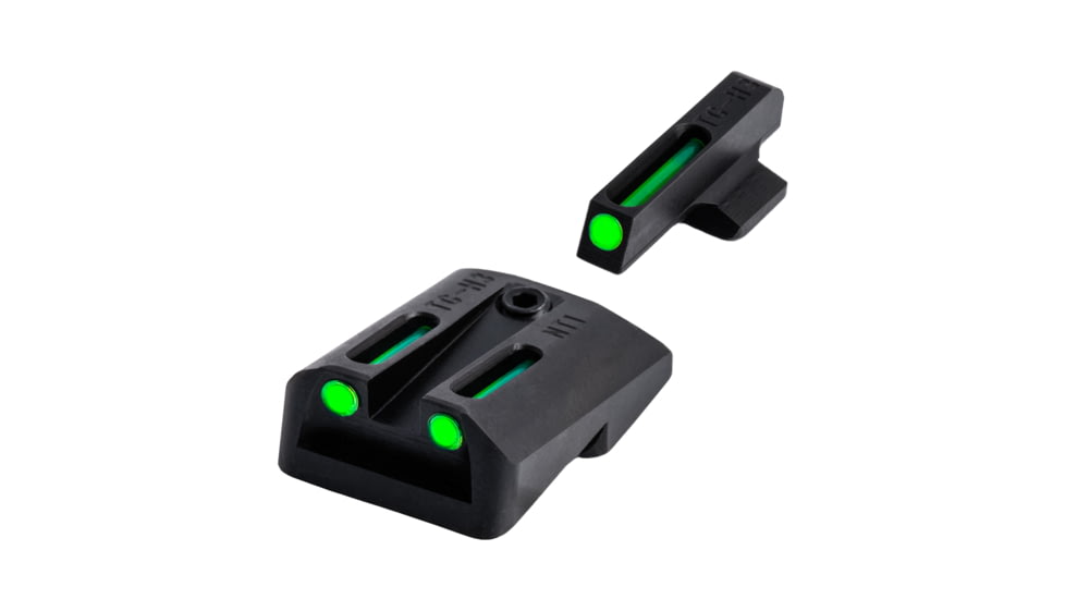 TruGlo TFO Fiber Optic Handgun Sight Set for Novak 1911 .270/.450, Green, TG-TG131NT2