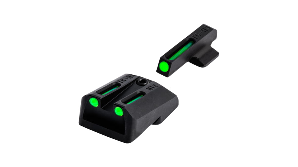TruGlo TFO Fiber Optic Handgut Sight Set for Novak 1911 .270/.500, Green, TG-TG131NT3