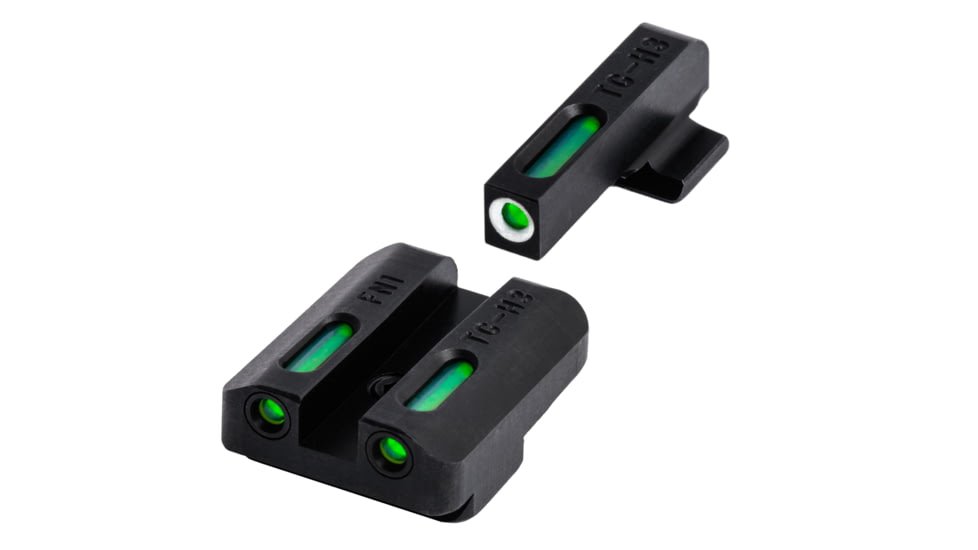 TruGlo TFX FNX40 Tritium/Fiber Optic Green 3 Dot Night Sight, TG-TG13FN2A