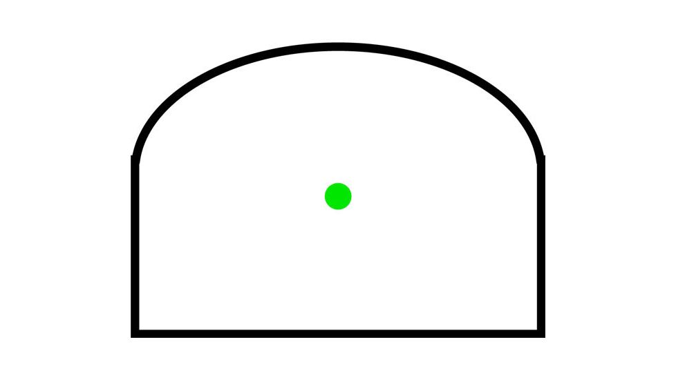 TruGlo Tru-Tec 1x 23x17mm 3 MOA Green Dot Black, TG-TG8100G