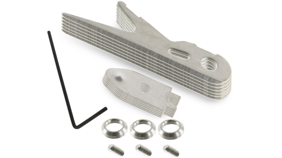 TruGlo Titanium X Backflip Replacment Mechanical Blades, 2 Blade, 3 pk, Silver, TG3205AR