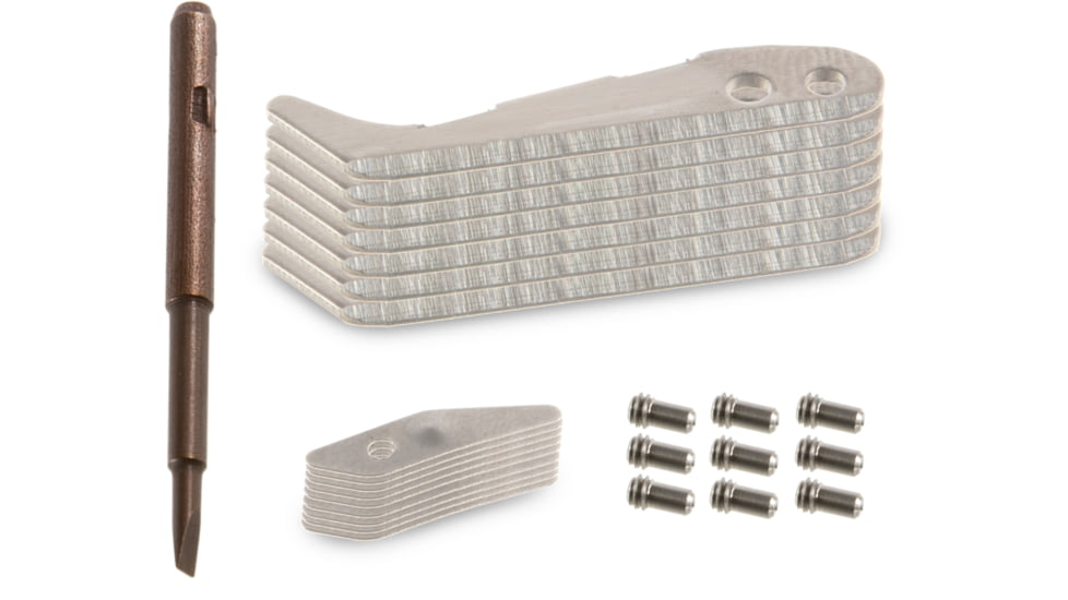 TruGlo Titanium X Backflip Replacment Mechanical Blades, 3 Blade, 3 pk, Silver, TG3206AR