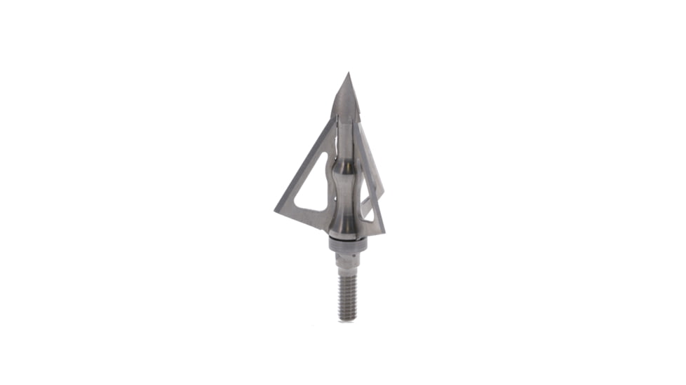 TruGlo Titanium X Fixed Broadhead, 100 Grain, 3 Blade, 3 pk, Silver, TG3203AV